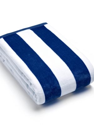 Constance Dark Blue Beach Towel