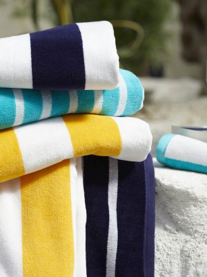 Ambre Dark Blue Beach Towel - Image 2